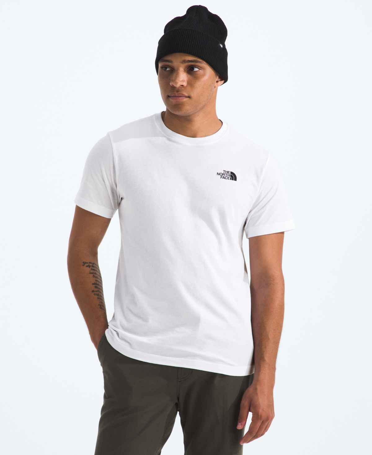 The North Face Men's Evolution Box Short Sleeve T-shirt In White