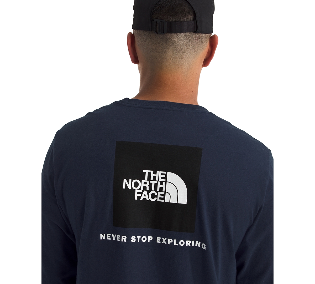 The North Face Men's Evolution Box Long Sleeve T-shirt In Blue