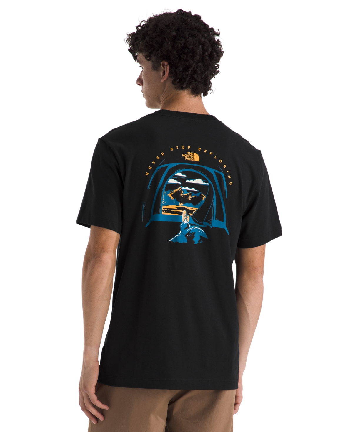 The North Face Ss Collage Tee In Black