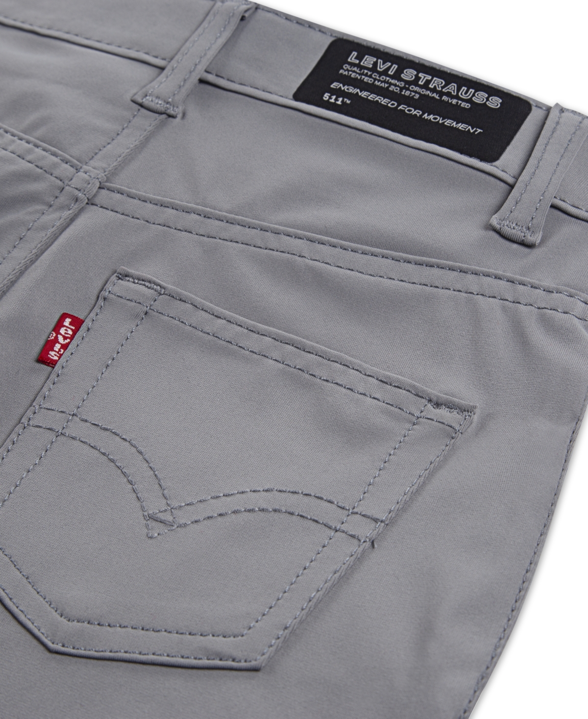 Levi's Big Boys 511 Slim Fit Performance Stretch Shorts In Gray