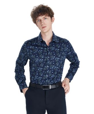 Men's Tossed Bouquet Print Dress Shirt, Macy's Exclusive