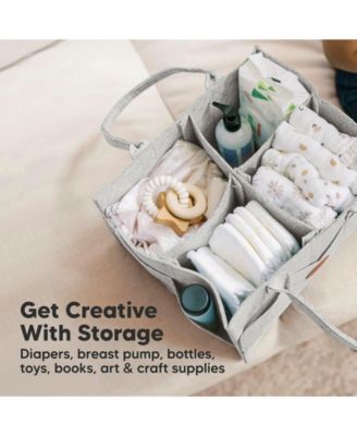 Original Baby Diaper Caddy Organizer, Large Storage Caddy Organizer for Nursery, Changing Table