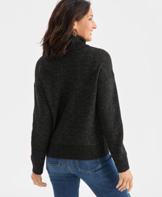 Women's Pointelle Turtleneck Sweater, Macy's Exclusive