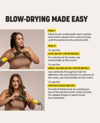 5-Pc. The Triple Shot Interchangeable Blow-Dryer Brush Set