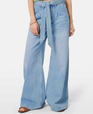 SCOTCH & SODA Women's The Wave Wide Leg Jeans, Luna Blue Light