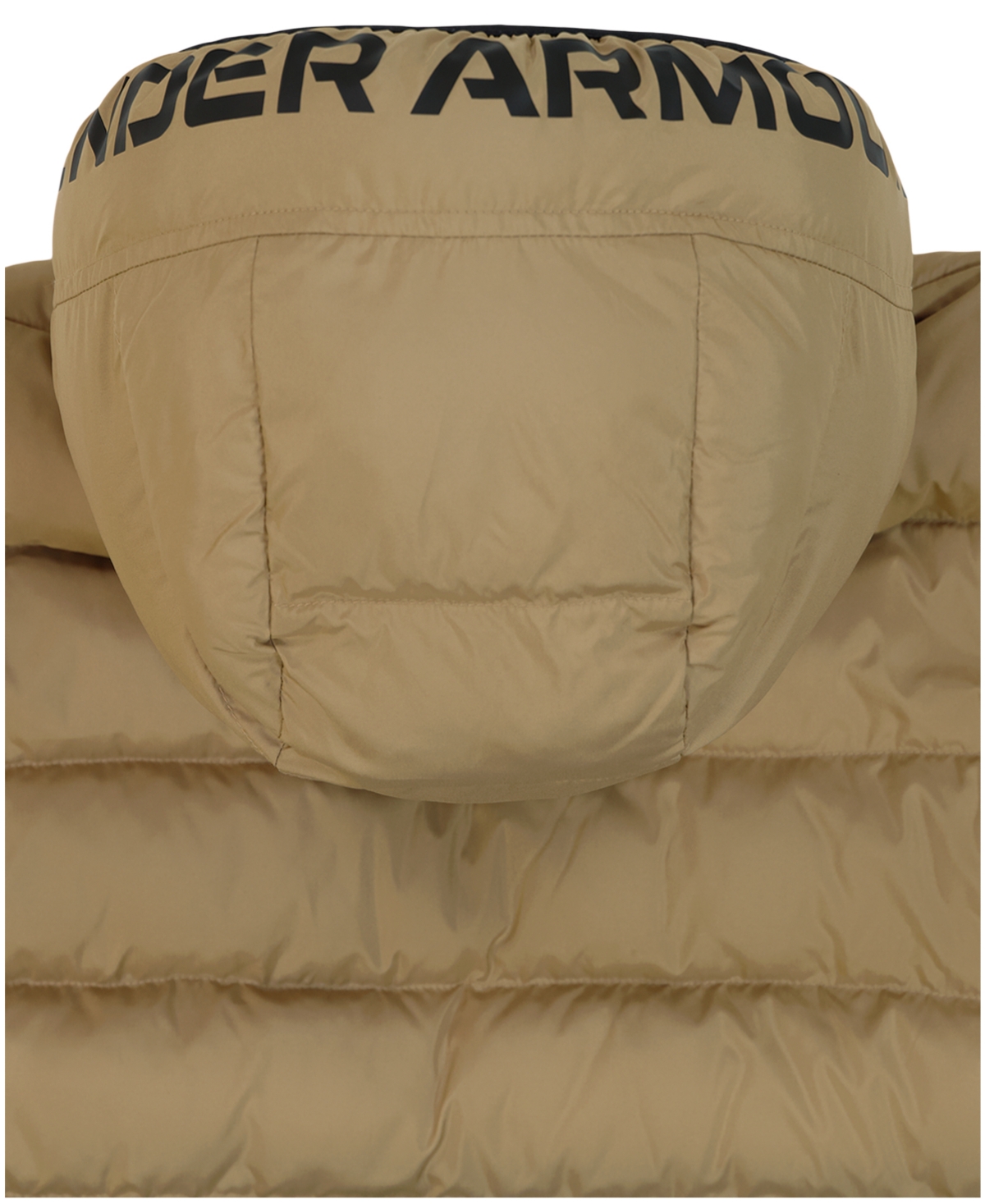 Under Armour Big Boys Pronto Color Block Full Zip Puffer Jacket In Brown