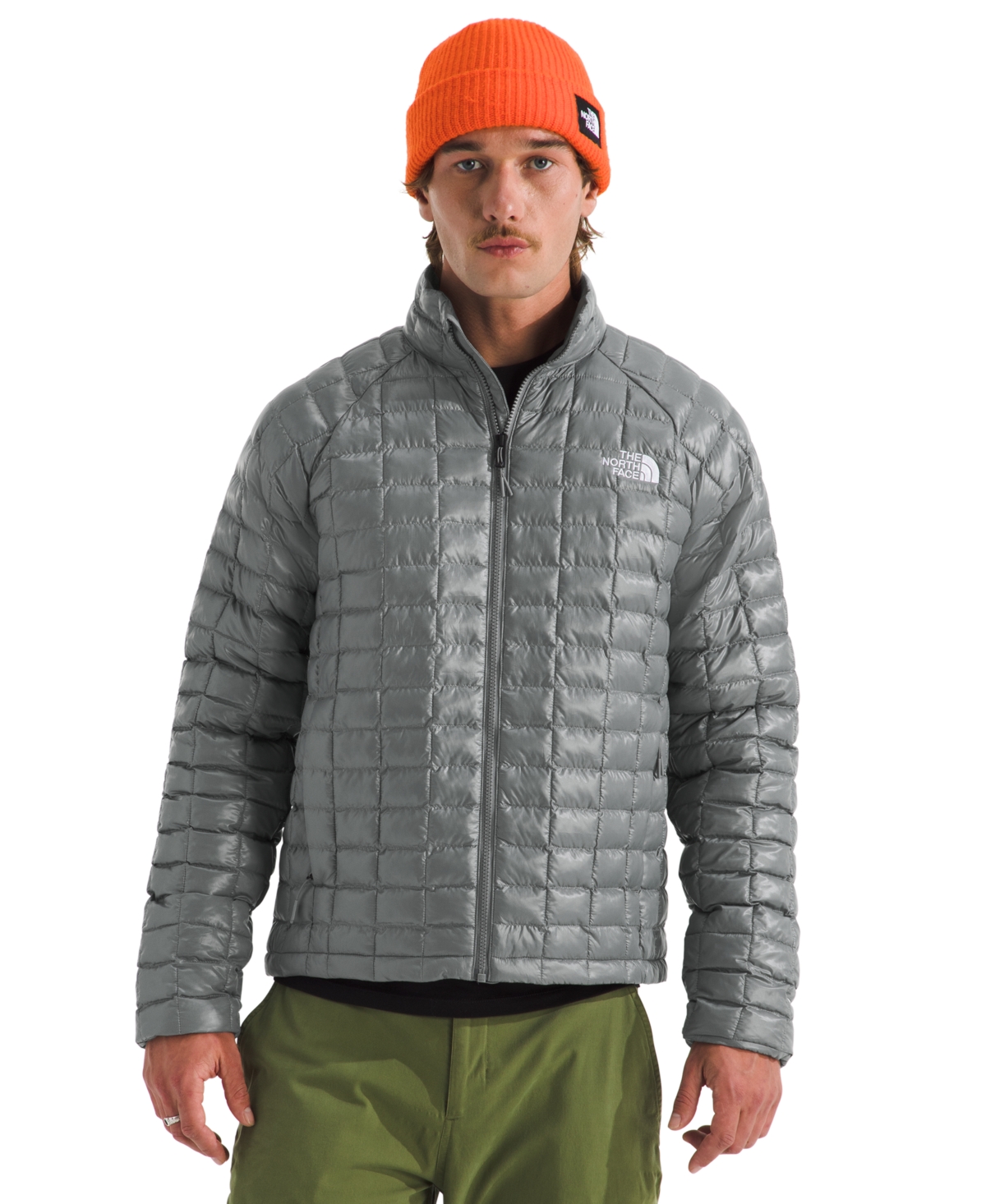 The North Face Thermoball Quilted Jacket In Gray