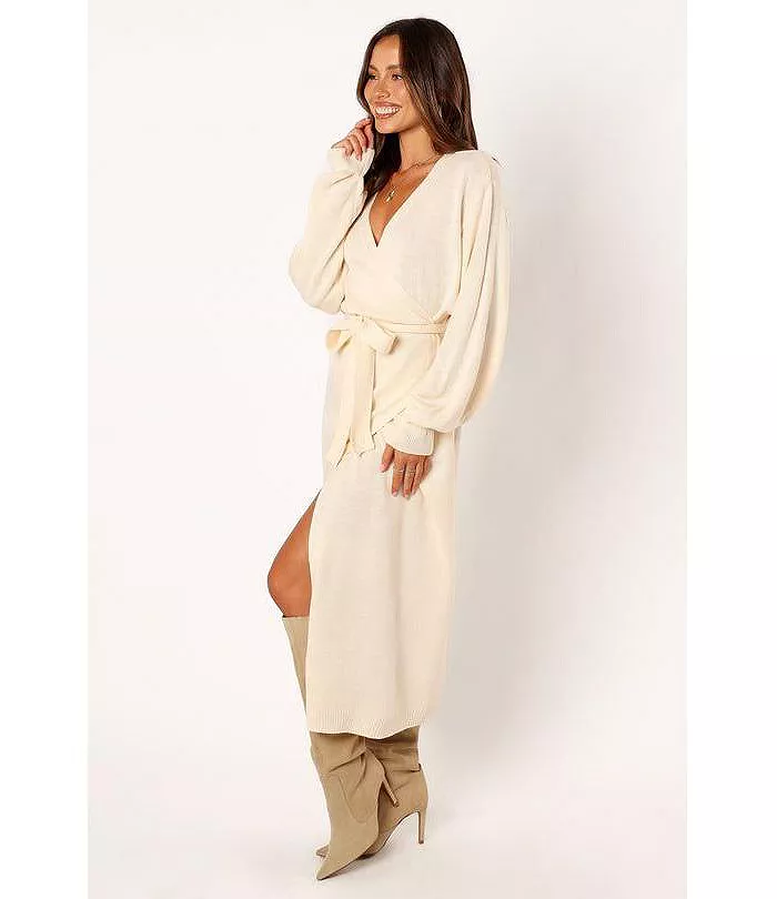 Women's Nova Wrap Knit Midi Dress - thumbnail 2