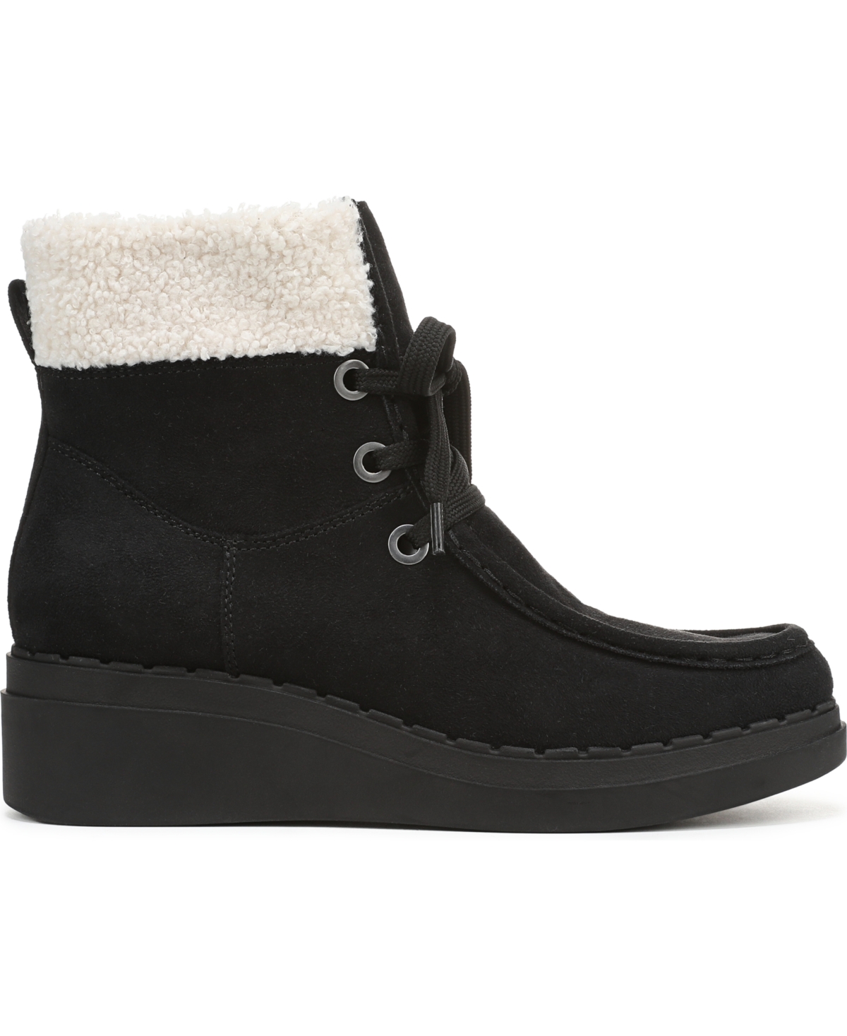 Lifestride Women's Devon Wedge Zip Short Boots In Black