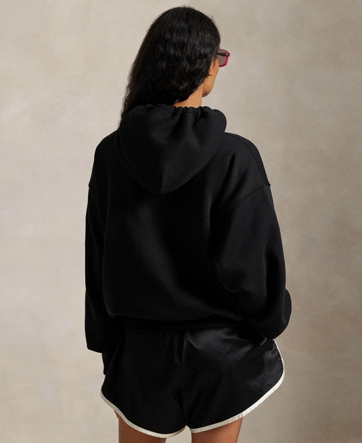 Polo Ralph Lauren Women's Pink Pony Fleece Long Sleeve Hoodie