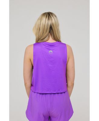 Women's Infinite Cropped Tank Top - Purple