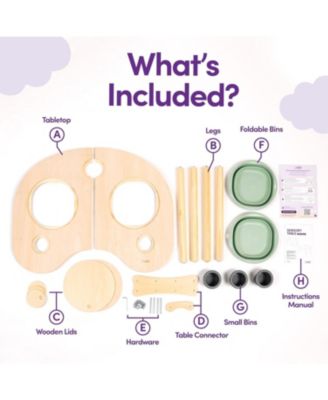 Montessori Activity Table for Toddlers, Sensory Table for Indoor Play and Learning - Activity Table for Boys & Girls