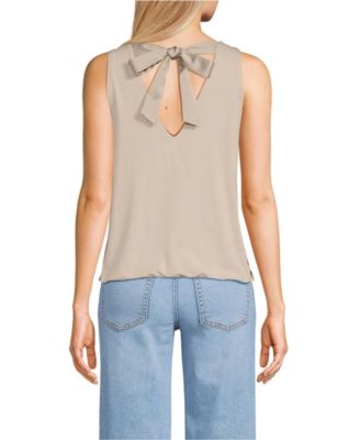 Women's Petite Lightweight Jersey Blouson Vneck Tank