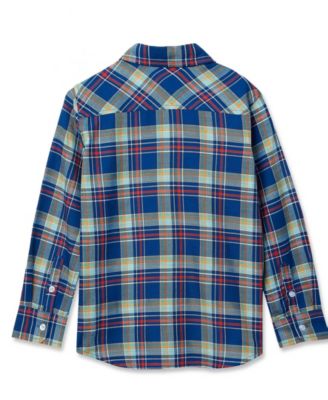 Boys Long Sleeve Poplin Shirt