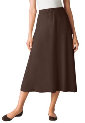 Women's Plus Size 7-Day Knit A-Line Skirt