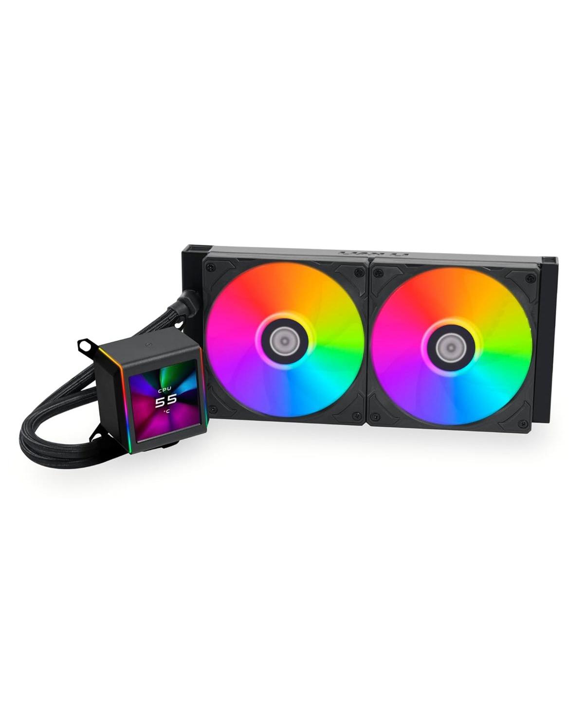 Lian-Li Lian-Li Fan GA2ALCD28B Galahad Ii LCD 280mm Fdb 300-1550RPM Black Retail - Black