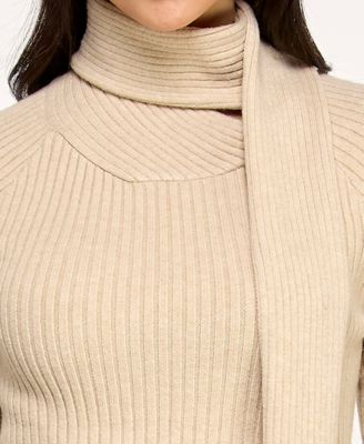 Juniors' Long Sleeve Short Sweater Dress