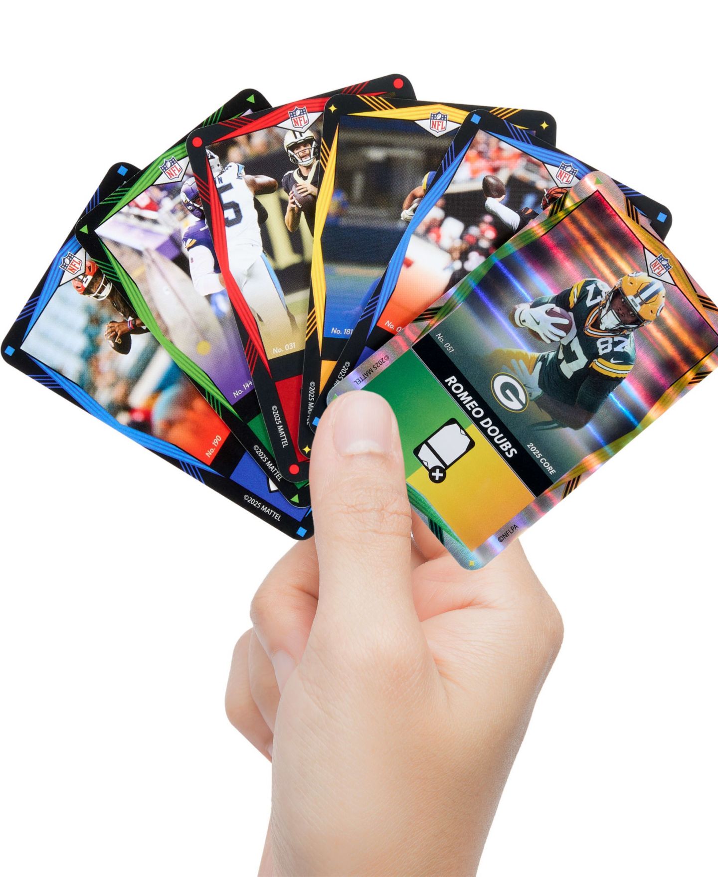 Детские карточные игры Mattel UNO Elite NFL Card Game 2025 Core Edition Starter Set — фото 7