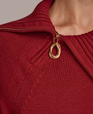 Women's Zip Neck Sweater