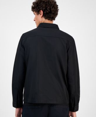 Men's Logo Oversized Shirt Jacket