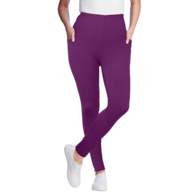 Women's Within Tall Stretch-Cotton Knit Pull-On Pocket Leggings