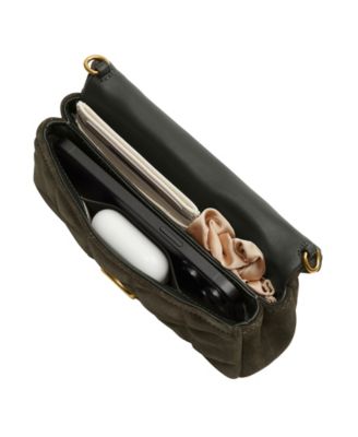 Tabby Mini Quilted Suede Crossbody Bag 19