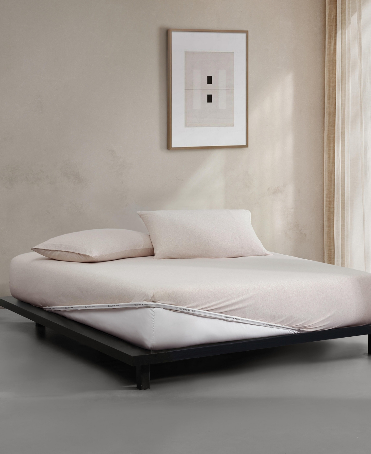 Calvin Klein Modern Cotton Melange Tencel Jersey 3-pc. Sheet Set, Twin In Pink