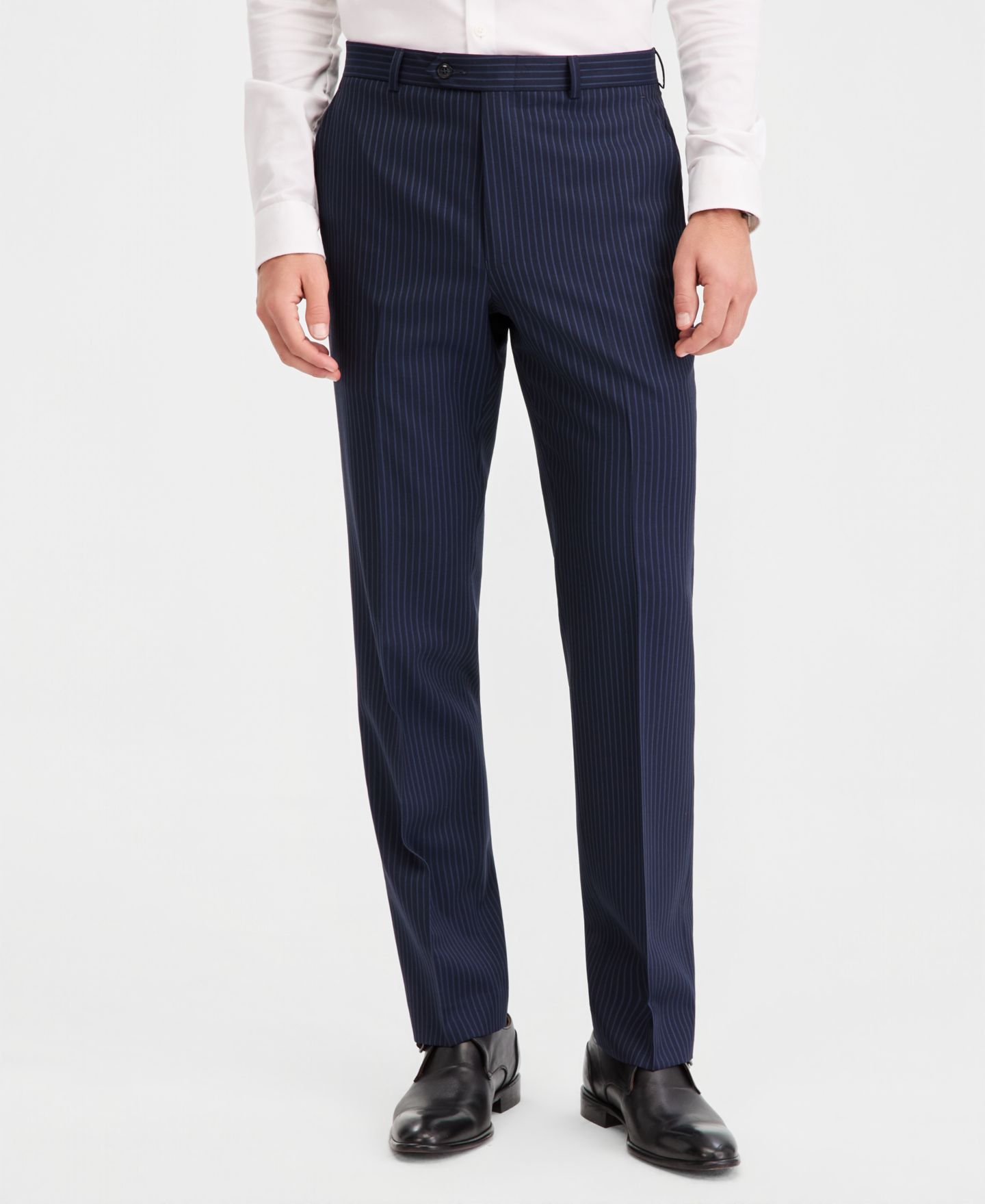 Мужские брюки Michael Kors Classic-Fit Pinstripe Suit Separate, цвет: Тёмно-синий — фото 2