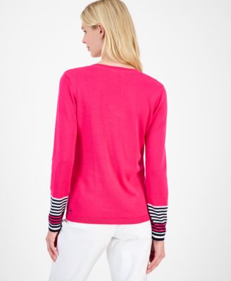 Women's Cotton V-Neck Sweater