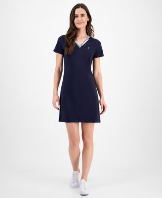 Nautica Jeans - Women's V-Neck T-Shirt Dress
