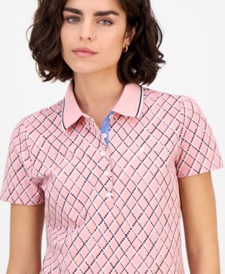 Women's Argyle Dot Polo Shirt