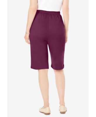 Plus Size 7-Day Knit Bermuda Shorts