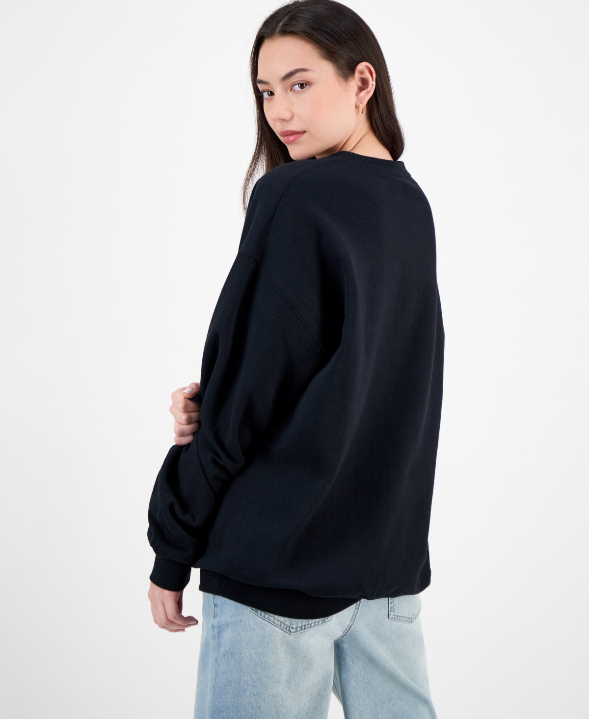 Love Tribe Juniors' Tokyo Skyline Graphic Sweatshirt