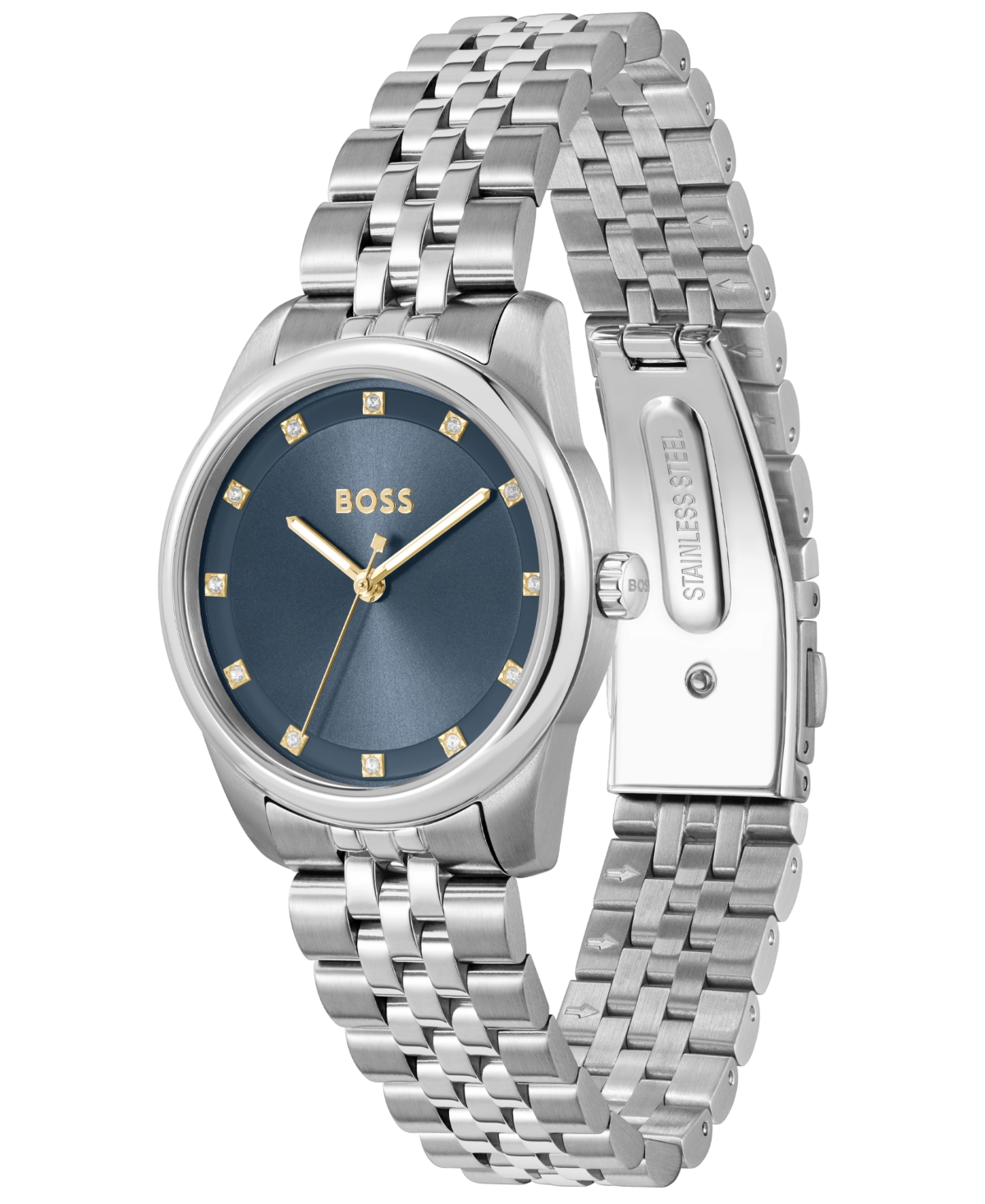 Hugo Boss Women's Graceful Precious Quartz Basic Stainless Steel Watch, 32mm