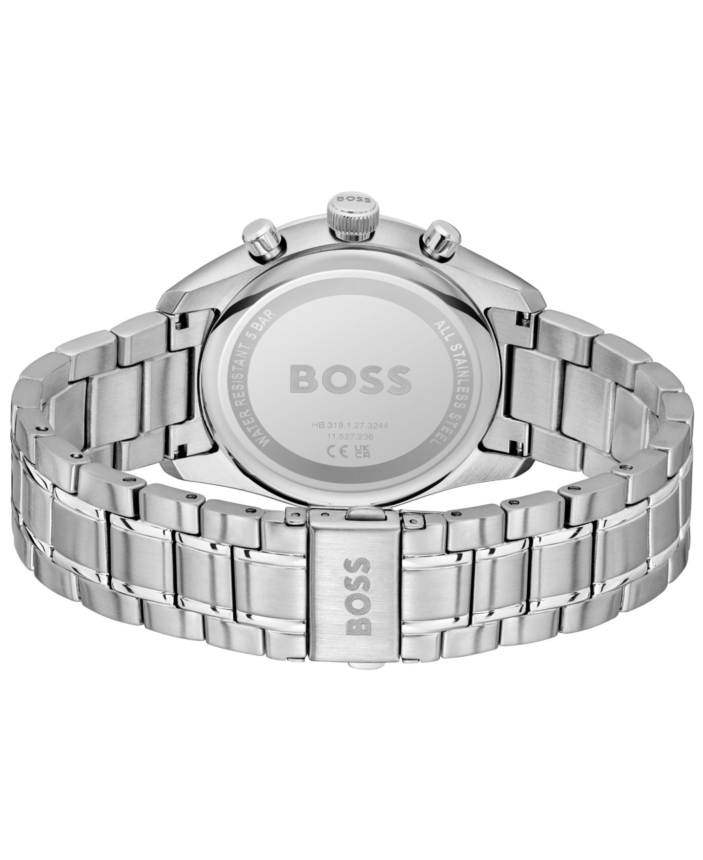Мужские часы Hugo Boss Grand Prix 44 Quartz Fashion Chrono Stainless Steel Watch, 44.50mm — фото 3