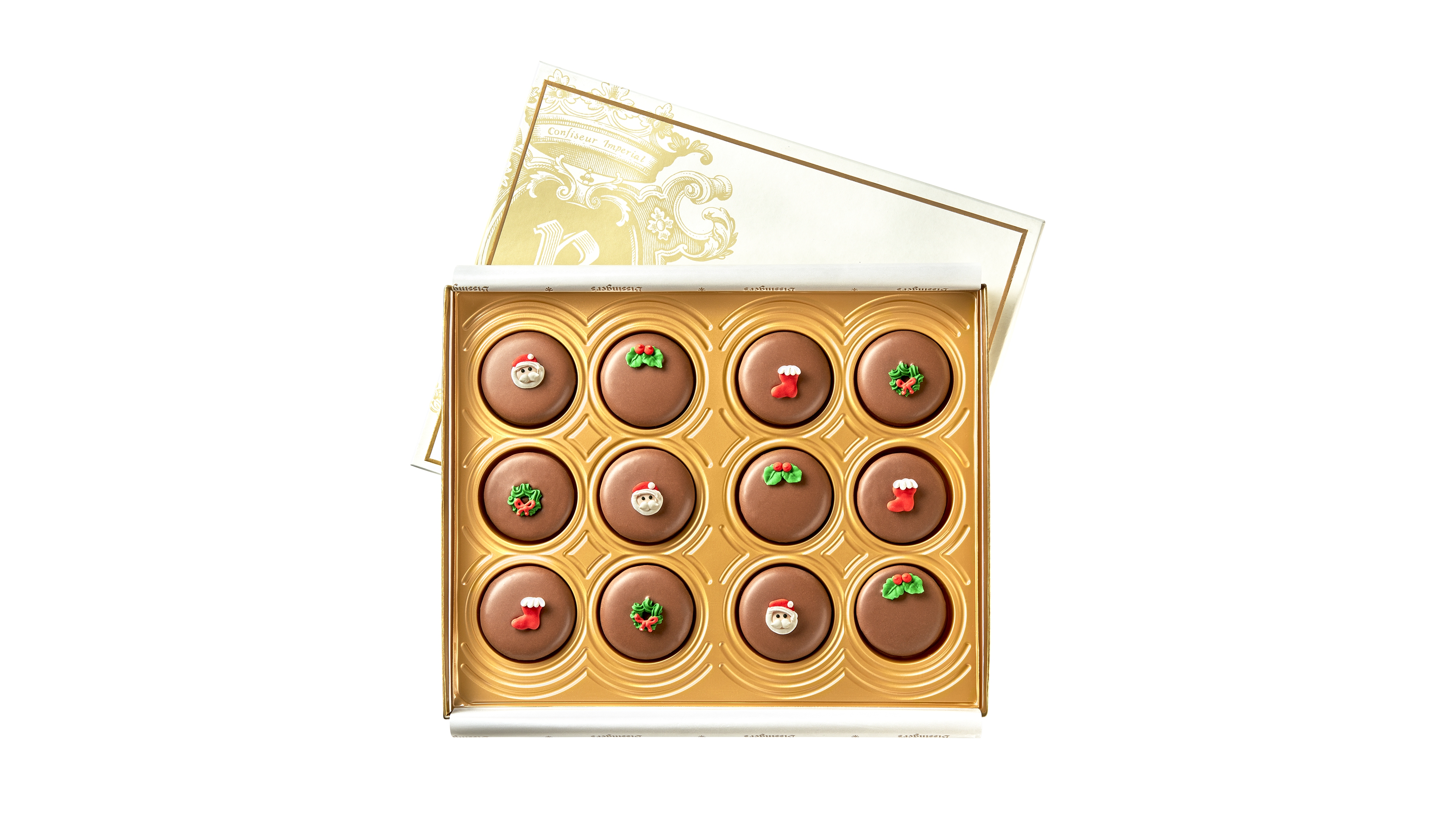 Bissinger's Christmas Milk Chocolate Cookies, 12 Pieces