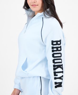 Juniors' Brooklyn Half-Zip Polar Fleece Top