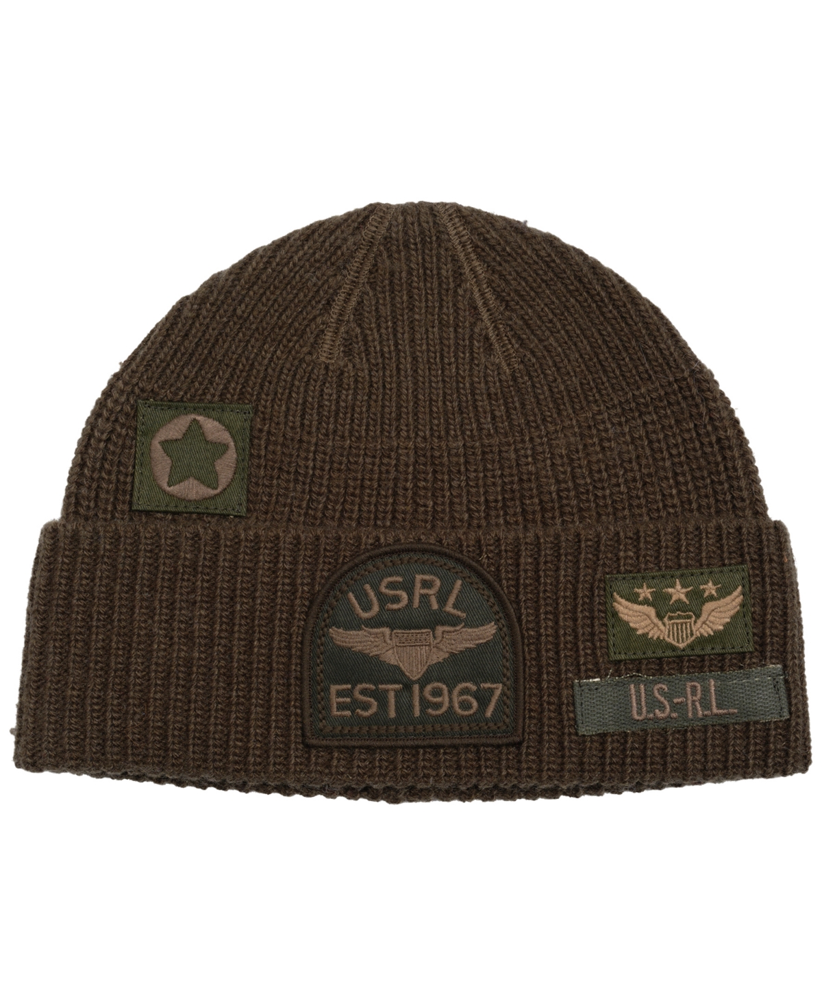 Polo Ralph Lauren Men's Tonal Patch Watch Cap In Brown