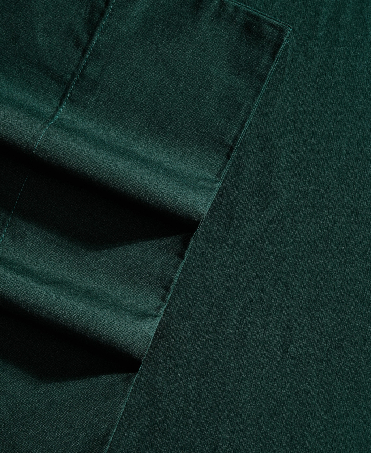 Nautica Solid Cotton Percale 3-piece Sheet Set, Twin Xl In Green
