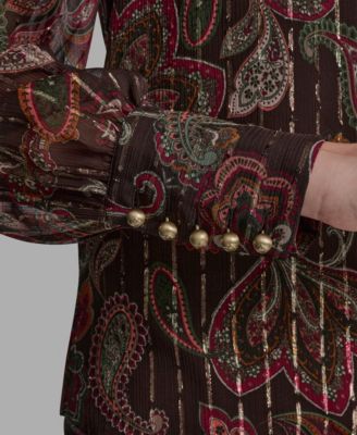 Women's Long Sleeve Keyhole Detail Top