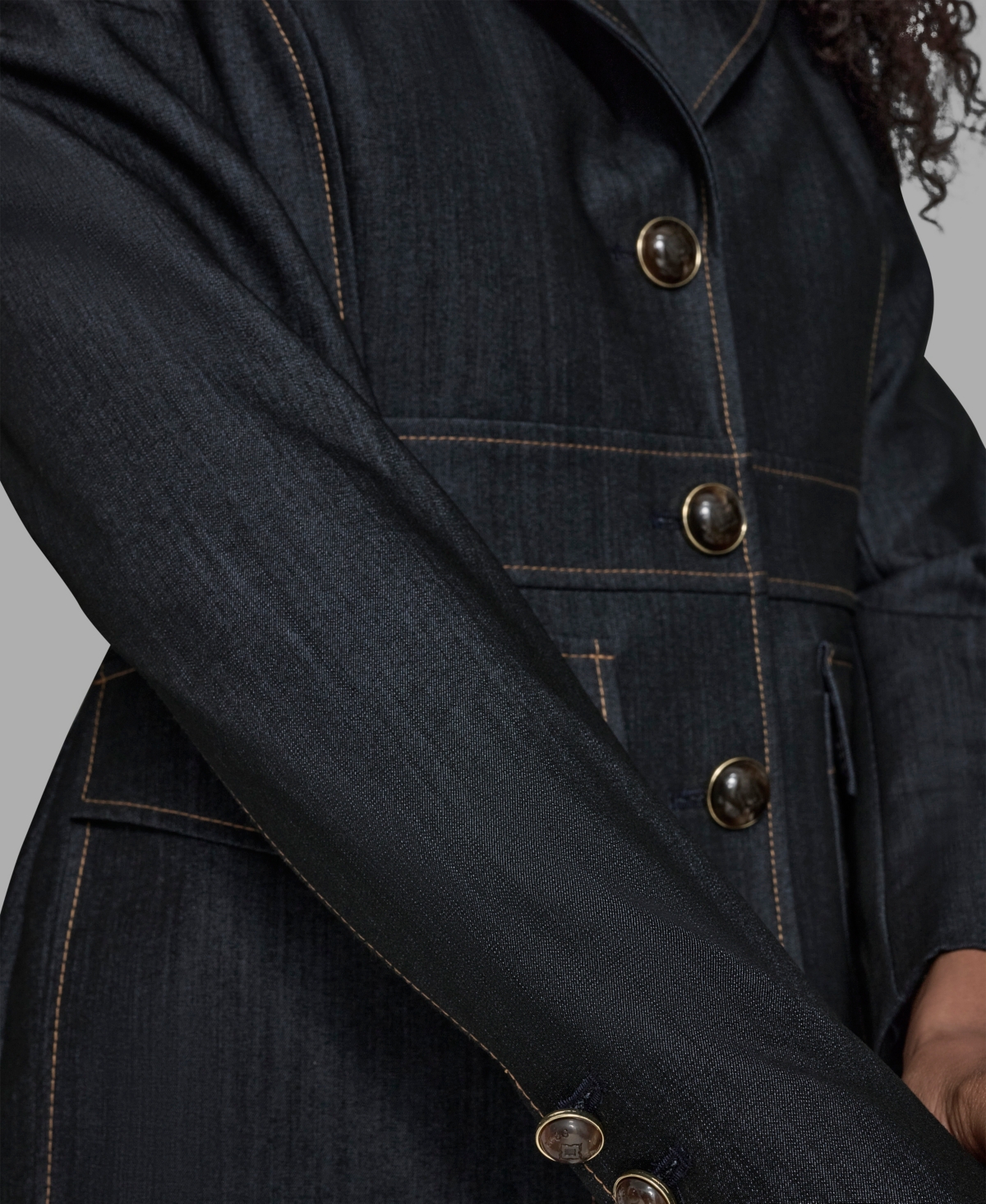 Bcbg Women's Long Sleeve Denim Jacket