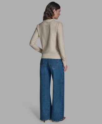 Women's Long Sleeve Collared Top