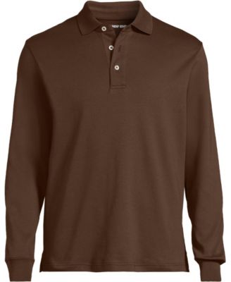 Men's Long Sleeve Cotton Supima Polo Shirt