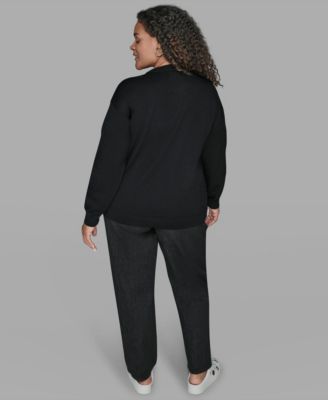 Plus Size Embellished Amour Sweater
