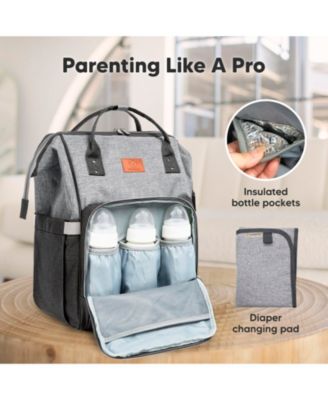 Original Diaper Bag Backpack, Multi-Functional Baby Diaper Bags with Changing Pad
