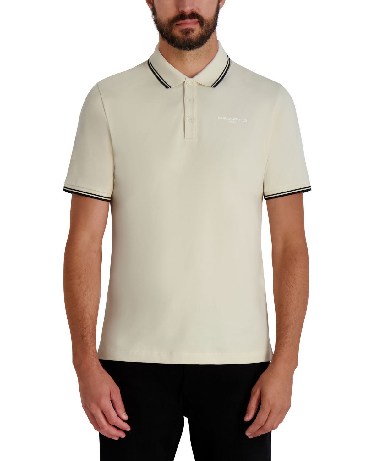 Мужская футболка с отложным воротником