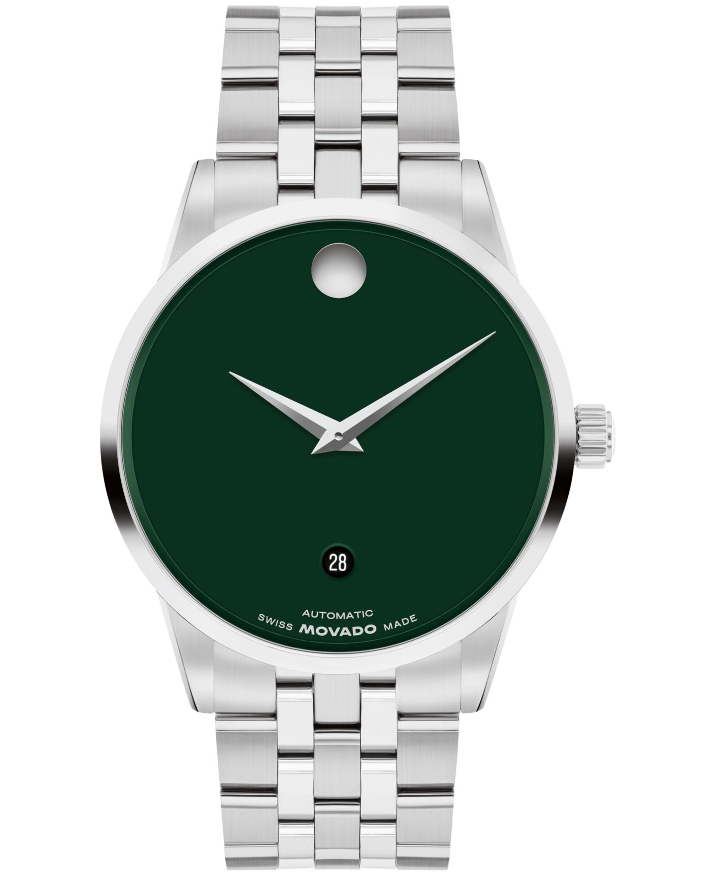 Мужские часы Movado Museum Classic Auto Swiss Automatic Stainless Steel Watch, 40mm — фото 1