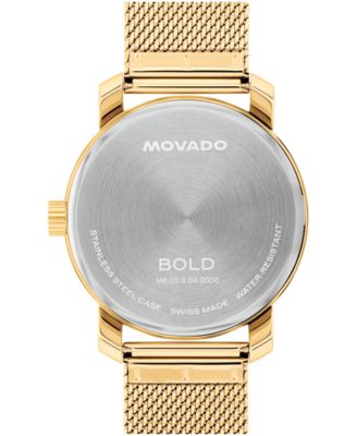 Men's Bold Access Swiss Quartz Gold Steel Watch, 41mm