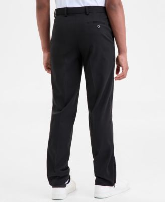 Boys' 8-20 Flat-Front Knit Tailored Pants