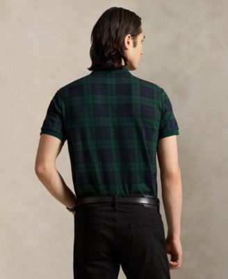 Men's Holiday Plaid Polo Shirt